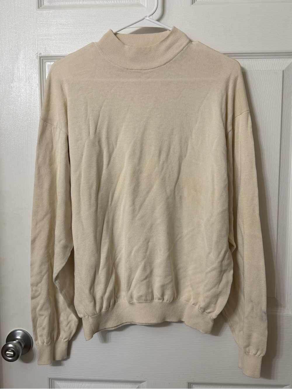 Pronto Uomo Cream Turtleneck Sweater